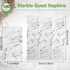 Zonon 200 Pcs Paper Hand Towels for Bathroom Disposable Hand Towels Marble Guest Towel Decorative Napkins Marbleized