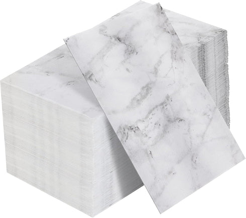 Zonon 150 Pcs Marble Paper Hand Towels for Bathroom Disposable Guest Hand Towels