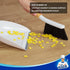 MR.SIGA Portable Dustpan and Brush Set, Cleaning Brush and Dustpan Combo with Bamboo Handle
