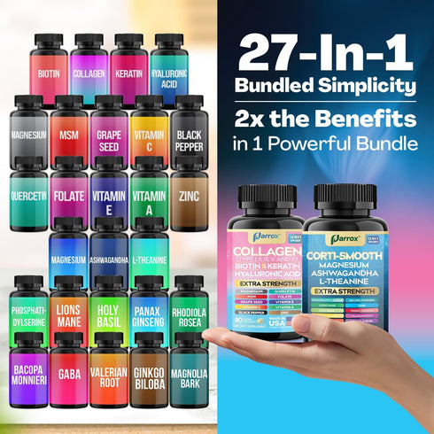 Set, Shining Serenity Cortisol Support with Ashwagandha, L-Theanine, Magnesium, Lions Mane, GABA, Bacopa Monnieri