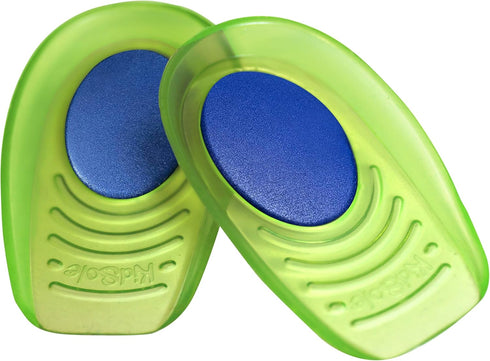 el + Memory Foam Shock Absorbing Heel Cups for Kids, 2 Pairs, 4 Single Heelcups for Sensitive Heels and Foot Pain (Kids