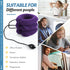 Neck Stretcher, Adjustable Cervical Traction Device for Neck Pain Relief, Inflatable Neck Brace for Home Use (Purple)