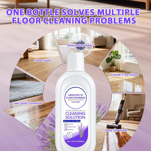 QKLYXEN (2 Floor Cleaning Solution Compatible with Tineco Lavender Floor Cleaner Long-Lasting, Fresh & Crisp Scent