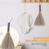 Handmade Bamboo Grass Broom - Angled Bristles for Sweeping Debris & Dust, Compact Cleaning Essential, 11 Inch