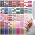 Maitys 560 Pieces Nail Polish Strips Decals, 40 Sheets Full Wrap Self Adhesive Gel Fingernail Art with File for Women