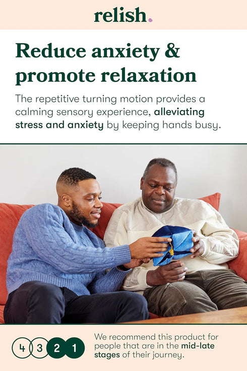 Relish - Tactile Turn Dementia Sensory Activity, Fidget Toy for Alzheimer's & Dementia, Mid to Late Stages, Soft