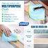 Streak Free Miracle Cleaning Cloth, 12'' x 16'', Pack of 8, Microfiber Window, Mirror, Glass, Lint Free