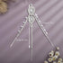 YERTTER Wedding Silver Rhinestone Head Chain Jewelry Forehead Clip Headpiece Hair Accessories for Women