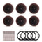 HOFASON Hair Bun Maker Donut, 31 Pcs with Small Hair Donuts, Hair Elastic Bands, and Hair Pins, Brown