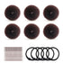 HOFASON Hair Bun Maker Donut, 31 Pcs with Small Hair Donuts, Hair Elastic Bands, and Hair Pins, Brown