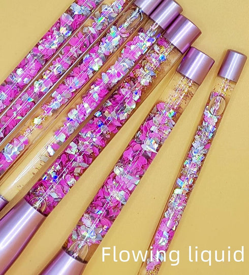 Unicorn Glitter Makeup Brush Set, 7pc Foundation Brush with Lip Eye Nose Shadow Eyebrow Blush for Teen Girls Women