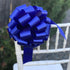 Large Royal Blue Ribbon Pull Bows, 9" Wide, Set of 6, for 4th of July, Birthday, Graduation, Christmas