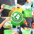 Lucky Family Green Compost Bags - 1.3 to 1.6 Gallon Kitchen Countertop Bin, 100% Compostable Trash Bags