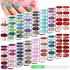 Maitys 224 Pieces Nail Wraps Polish Stickers, 16 Sheets Self-Adhesive Decals with File Manicure Kit for Women DIY Art
