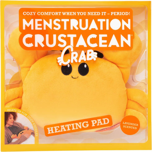 Menstruation Crustacean Crab, Lavender Scented Microwaveable Heating Pad for Period Cramps