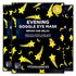 Vitamasques Under Eye Mask, 3-Pack Ultra-Revitalizing Goggle Mask, Hydrates & Smooths Fine Lines, Hyaluronic Acid