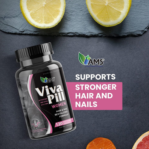 America Medic & Science VivaPill for Women (120 Capsules) Vitamins for Hair, Skin, Nails | Revitalizing Formula with