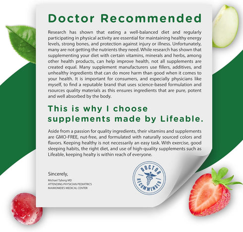 Gummies 90 Gummies Lifeable Prenatal Multivitamin for Women | Iron, Choline & Folic Acid | Prenatal Vitamins