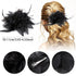 Sibba Flower Hair Clips, Black Pin Barrettes Rose Hair Dress Accessories for Women Girls Travel Wedding Prom