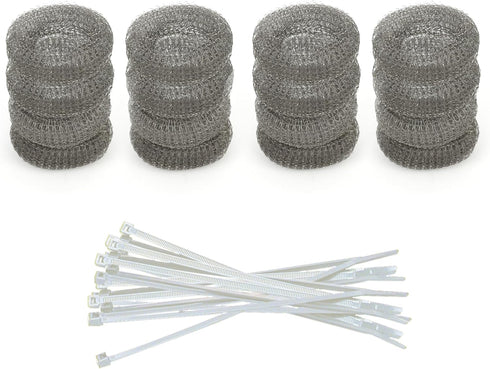 12 Pieces Lint Traps for Washing Machine, Rust Proof Stainless Steel Mesh with Ties