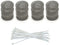12 Pieces Lint Traps for Washing Machine, Rust Proof Stainless Steel Mesh with Ties