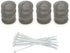 12 Pieces Lint Traps for Washing Machine, Rust Proof Stainless Steel Mesh with Ties