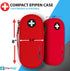 PracMedic Bags EpiPen Carry Case - Insulated Compact Case holds 2 Epipens or Auvi-Q, Inhaler, Antihistamine Meds for