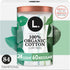 L. Cotton Tampons Light/Regular Absorbency Multipack, Contains an Organic Cotton Core, Made