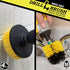 Carpet Cleaner Mini Corner Drill Brush and 4-inch Flat Scrub Brush Kit for Bathroom Accessories