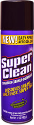 Superclean Multi Surface All Purpose Gunk Remover Aerosol Degreaser, Biodegradable, 17oz by Super
