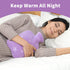 Hot Water Bottle with Soft Cover, 2L Hot Water Bag for Menstrual Cramps, Neck and Shoulder Pain Relief, Purple