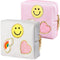 2 Pack Period Bag, PU Leather Sanitary Napkin Storage Bag for Feminine Pads, Liners, Tampons, and Reusable Pads,