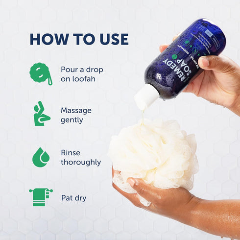 Truremedy Naturals Eucalyptus + Rosemary Body Wash, 12 oz