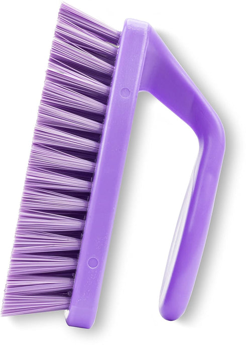 SPARTA Scrub Brush with Iron Shaped Handle and Stiff Bristles, Heavy Duty Scrubber for Kitchen, Bathroom, Tile