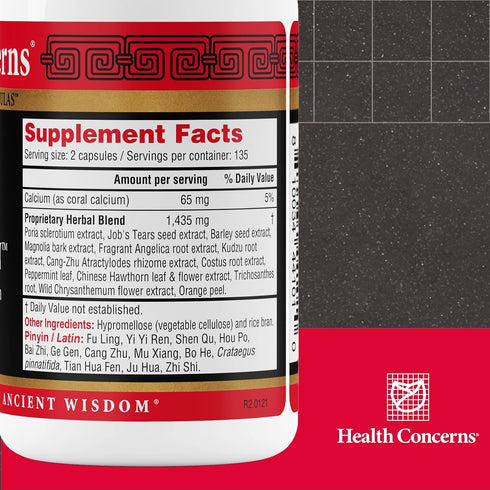 Health Concerns Quiet Digestion Supplement for Upset Stomach Relief, 270 Capsules