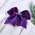 Large 7 Inch Glitter Bow Clip, Sequin Bling Party Hair Accessories for Women, Teens, Girls, Kids (Dark Purple)