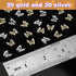 Juome Nail Charms, 40 Pcs 3D Butterfly Shape Charms for Nail Art Decorations