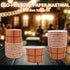 50 Pcs Basketball Paper Ice Cream Cups, 9 OZ Orange Basketball Party Supplies for Snacks, Dessert, Soup, Yogurt