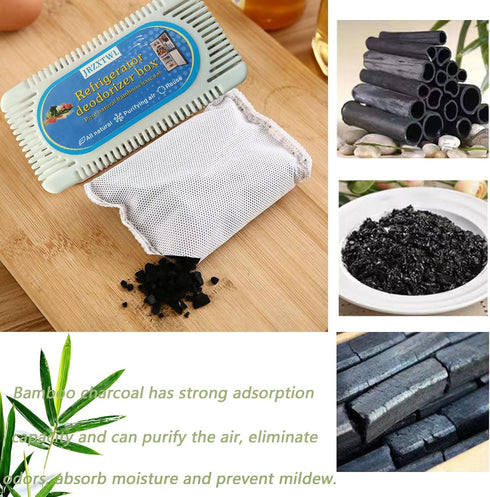 Activated Carbon Deodorizers, Suitable for Homes, Refrigerators, Wardrobes, Cars, Set of 5 for Deodorization.