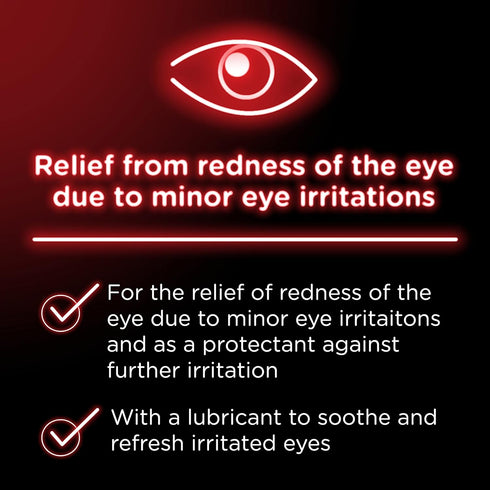 Tetrahydrozoline 0.5 oz Visine Red Eye Hydrating Comfort Redness Relief and Lubricant Eye Drops to Help Moisturize