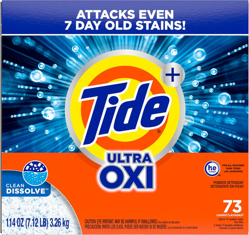 Tide Ultra OXI Powder Laundry Detergent - Powerful Cleaning Formula