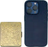 Set 2 (7-Day) of Metal-Plated Weekly Pill Box Case & Portable Medicine Organizer (Antique Brass Victorian)