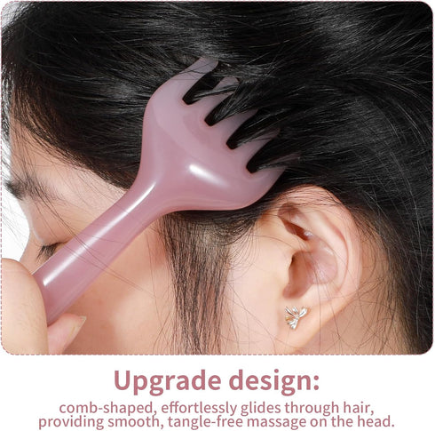 WY LIGHTING LEVEL 2Pcs Head Massager Manual Hair Scalp Massager Gua Sha Five Claw Massage Tool Comb Portable Handheld