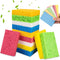 12PCS Premium Kitchen Sponges, Non-Scratch Scrub Sponges for Washing Dishes, Multipurpose Cellulose Cleaning Sponges