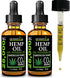 GreenIVe Hemp Drops 28,000mg - Organically Grown Pure Hemp Oil Drops, Vegan Omegas, Natural Potent Results (2 Pack)