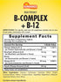 Sundance High Potency Vitamin B-Complex | with B-12 | 60 Tablets | Vegetarian, Non-GMO, and Gluten Free Supplement