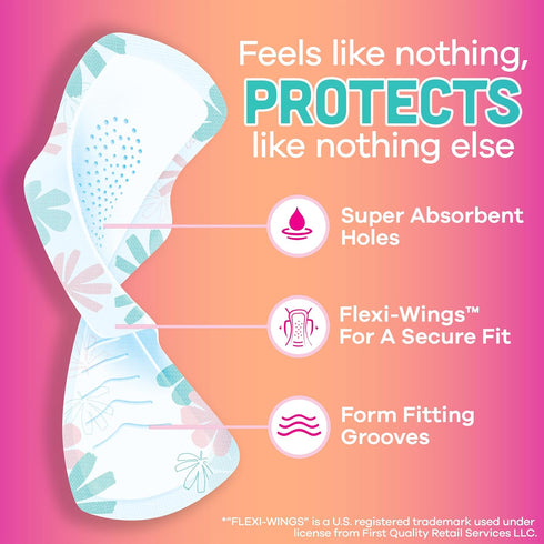 Always Radiant Teen Pads, Regular Size 1, Unscented, with Wings, 14 Count