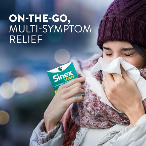 Vicks Sinex SEVERE LiquiCaps, Maximum Strength Sinus Relief, Non-Drowsy, 24 LiquiCaps for Headache & Congestion
