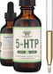 Double Wood 5HTP Liquid Drops (60 Servings of 50mg 99%+ 5-HTP) - Serotonin Supplement for Mood, Sleep, Relaxation