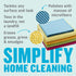 Pack, 300 5 Set E-Cloth Starter Premium Microfiber Cleaning Cloths, Great Household Cleaning Tools for Bathroom